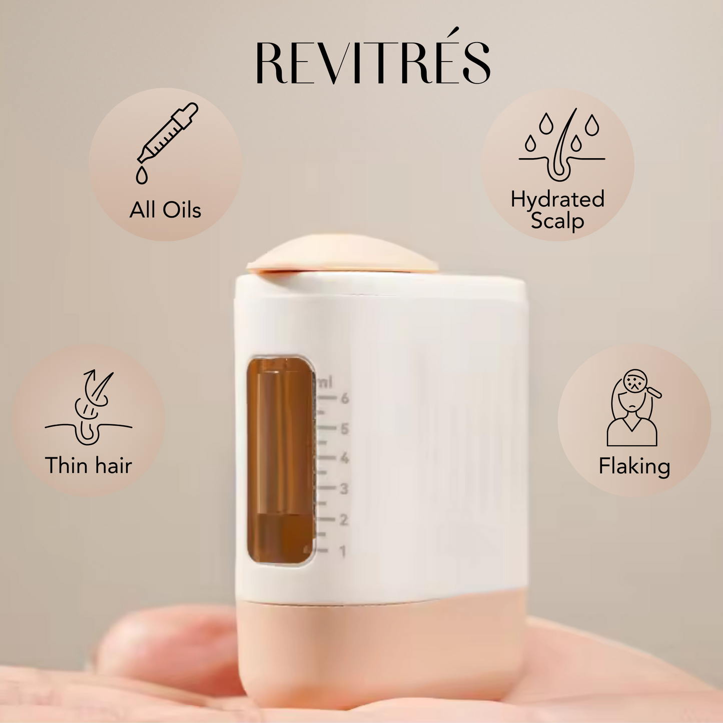 4-in-1 Red Light Therapy RootRenew™ Comb by REVITRÉS